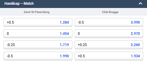 Sky Betting Gaming, asian Handicap, handicapping, Champions League
