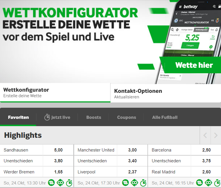 Betway Wettseite