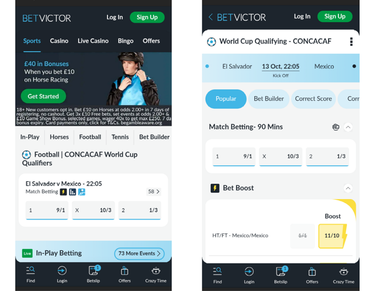 Betvictor mobile betting app