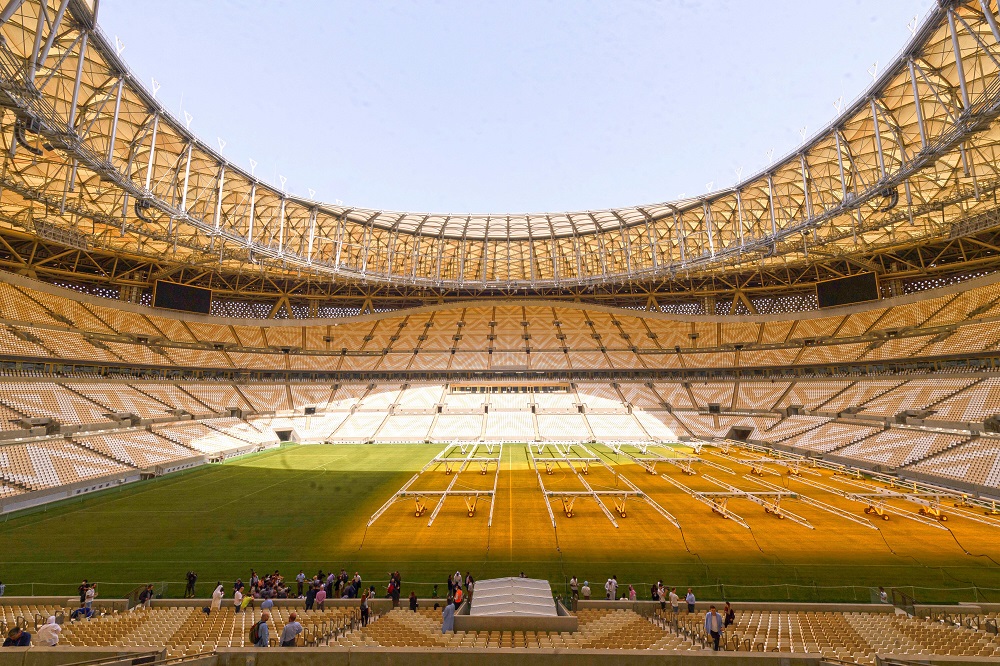 the Lusail Stadium at World Cup 2022 in Qatar
