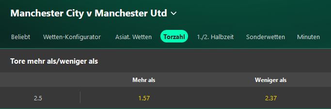 Bet365 Over Wette