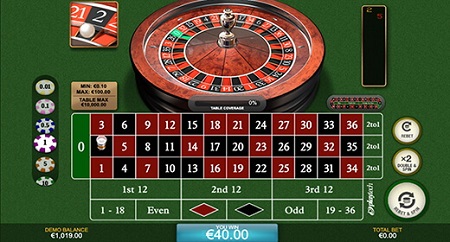 Bet365 European Roulette