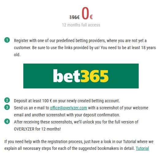 Bet365 Overlyzer Registration